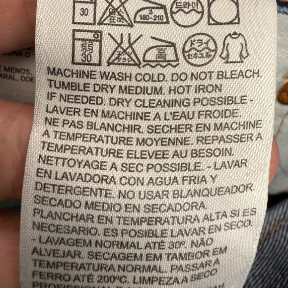 EUC Men's LEVI'S® 501™ Original Fit Straight Leg Button Fly Jeans | Size 35 X 30 - Picture 12 of 13